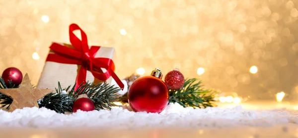 Christmas background with christmas balls Stock Photo