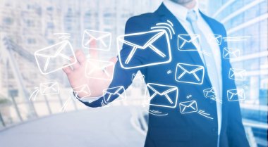 Teknoloji arabirimi dokunmadan işadamı