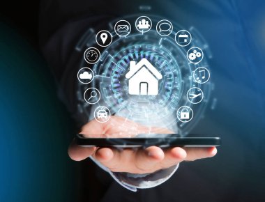 Bir teknoloji arabiriminin giriş sayfası düğmesini