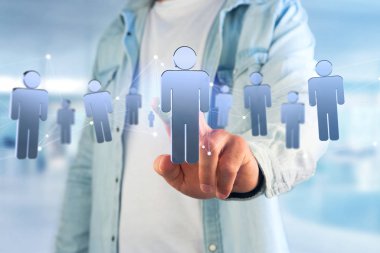 İnsanlar ile ağ bağlantısı 