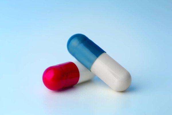 Medical healthcare pills isolated on a background 