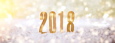 Mutlu yeni yıl 2018 arka plan 