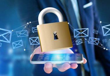 Asma kilit güvenlik bağlantı