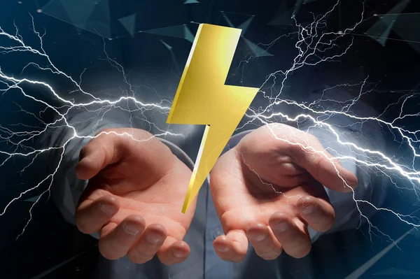 Thunder belysning bolt — Stockfoto