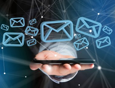 Mavi e-posta simgesi 