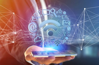 WiFi sembol bağlantı