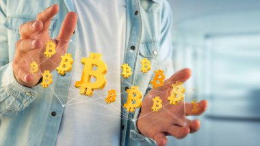 Bitcoin çevresinde bir ağ bağlantısı