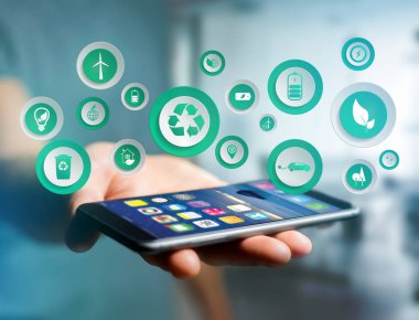 Teknoloji arabirimde simgesiyle teknoloji ekolojik arabiriminin görünümü