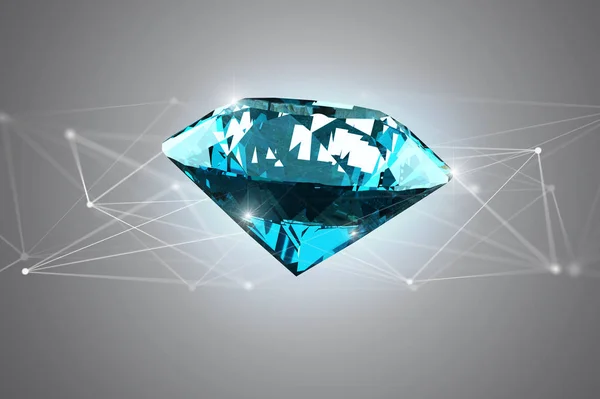Veiw Diamond Shinning Framför Anslutningar — Stockfoto