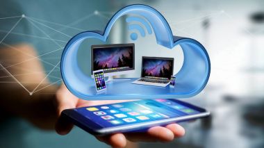 Akıllı telefon, tablet veya bir bulut-3d görüntülenen bilgisayar gibi cihazlar görünümünü işlemek