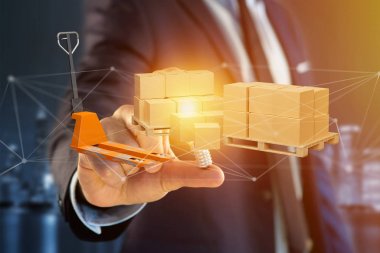 Transpalet ve ağ bağlantı sistemi ile carboxes