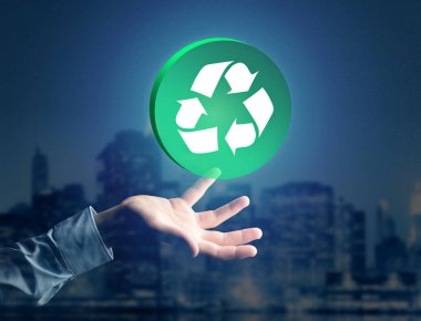 Bir teknoloji ekolojik arayüzü ile bir teknoloji arabiriminde görüntülenen simge görünümü