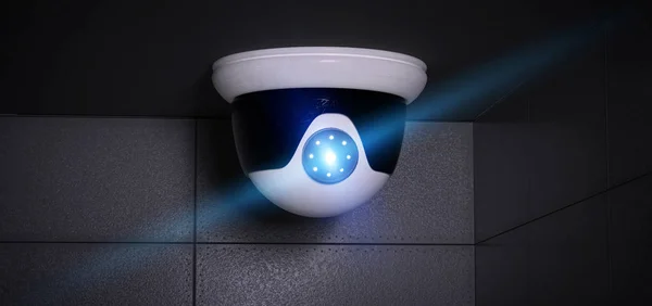 Security Camera Targeting Detected Intrusion — Stock Photo, Image