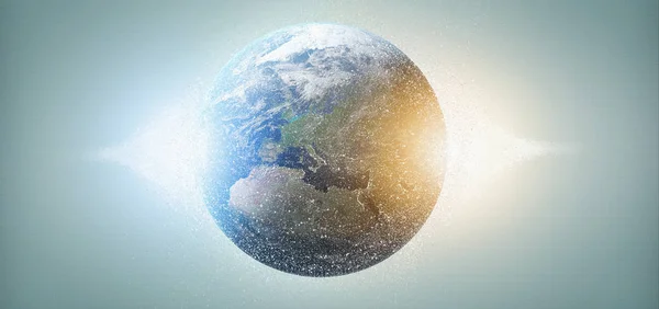 Вид Трехмерный Земной Шар — стоковое фото