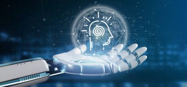 Renk arka planda bilinçli kafa simgesi