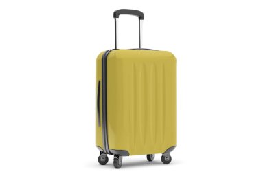 Arka planda izole edilmiş bavul