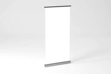 Toplaması Reklam Banner Mockup - 3d render