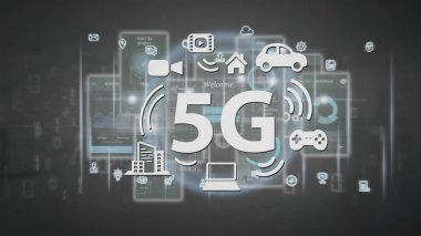Çevreleyen verilerle 5G bağlantısı - 3d oluşturma