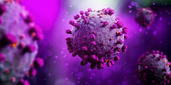 Coronavirus Covid Arkaplanının Görünümü Görüntüleme — Stok fotoğraf