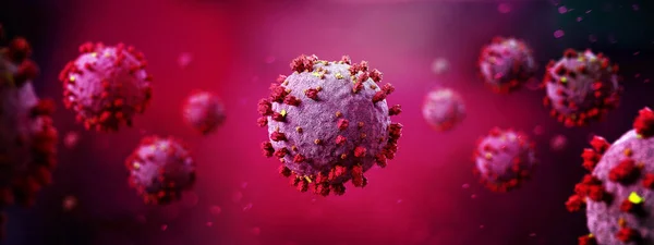 View Coronavirus Covid Background Rendering — Stock Photo, Image