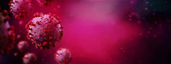 View Coronavirus Covid Background Rendering — Stock Photo, Image