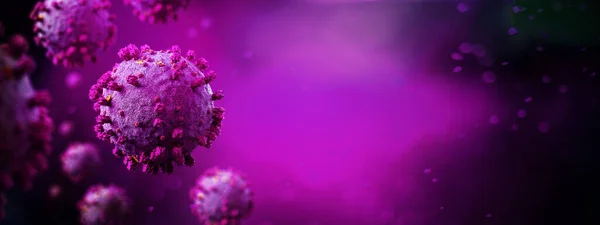 View Coronavirus Covid Background Rendering — Stock Photo, Image