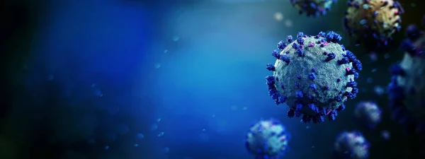 View Coronavirus Covid Background Rendering — Stock Photo, Image