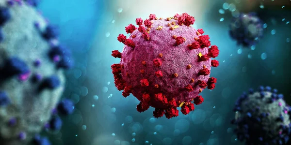 View Coronavirus Covid Background Rendering — Stock Photo, Image