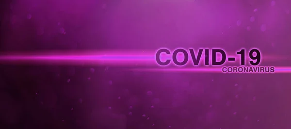 Pohled Pozadí Coronavirus Covid Vykreslování — Stock fotografie