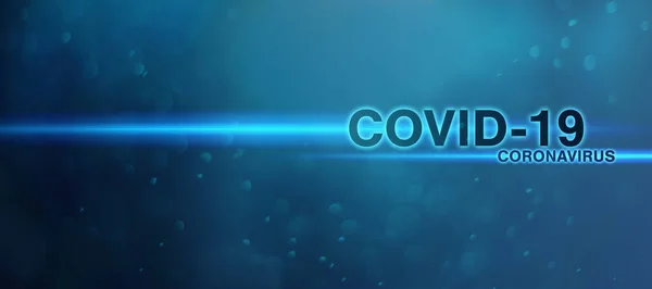 Vista Fundo Coronavirus Covid Renderização — Fotografia de Stock