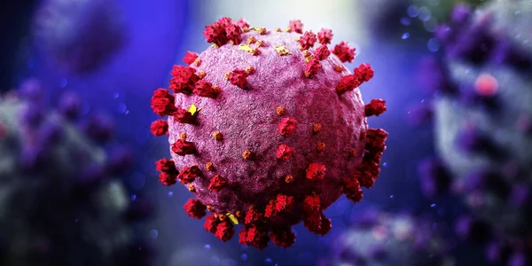 Coronavirus Covid Background Rendering — Stock Photo, Image