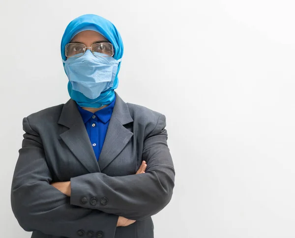Muslimská Lékařka Masce — Stock fotografie