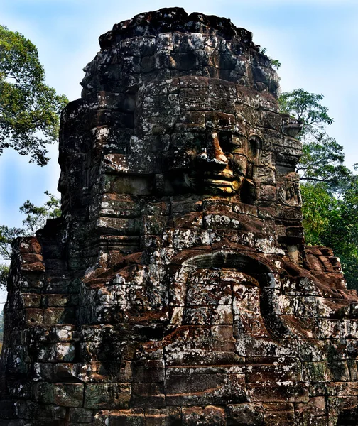 캄보디아 앙코르에에서 바이욘 사원 — 스톡 사진