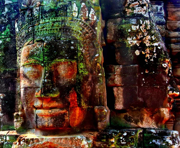 Храм Байон в Ангкоре, Камбоджа — стоковое фото