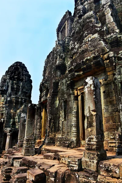 Bajon Templom Angkorban Kambodzsa — Stock Fotó