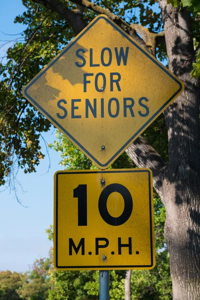 Langsam für Senioren — Stockfoto