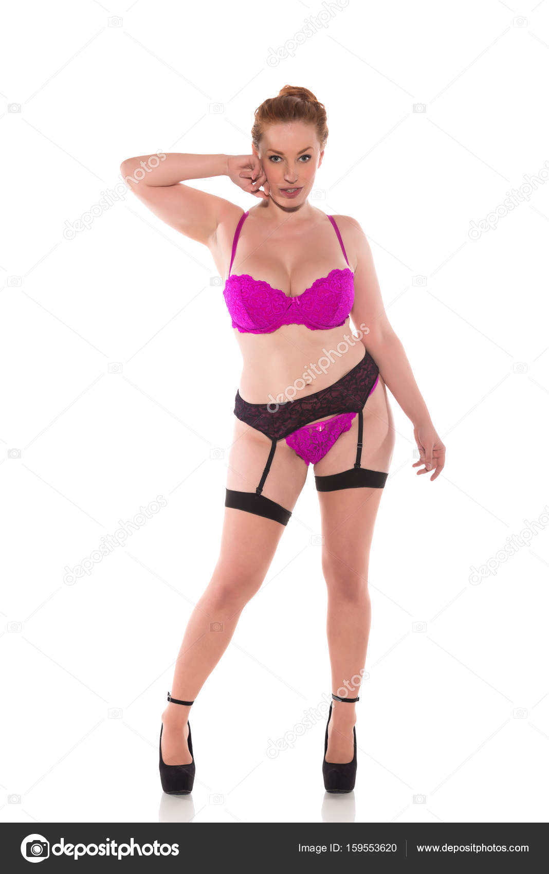 With Garter belt red head Garter belt red head think, that