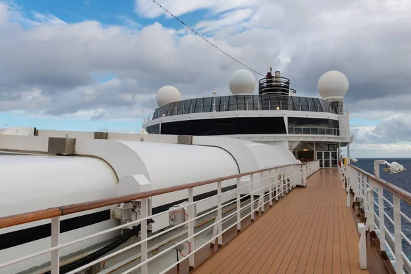 Matin Couvert Sur Pont Observation Bateau Croisière — Photo