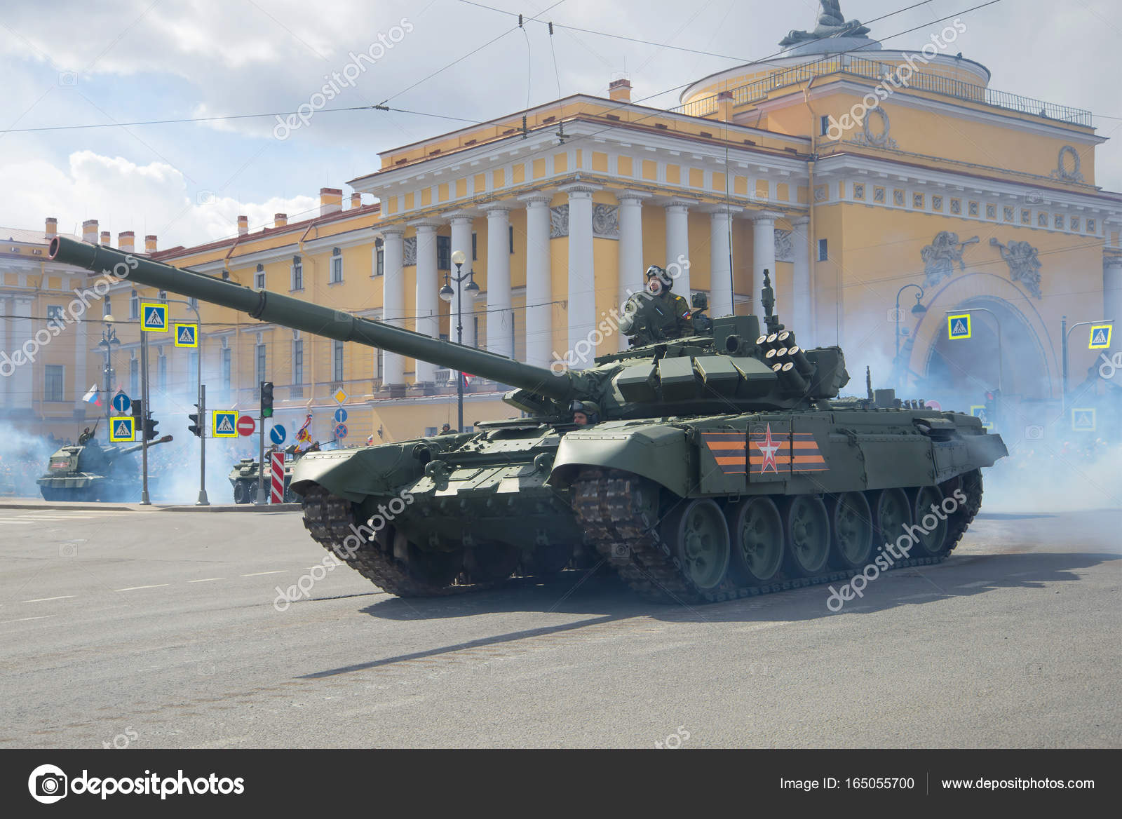 Russian Tank T 72b3 Close Up Fragment Of The Military Parade In Honor Of The Victory Day Stock Editorial Photo C Sikaraha