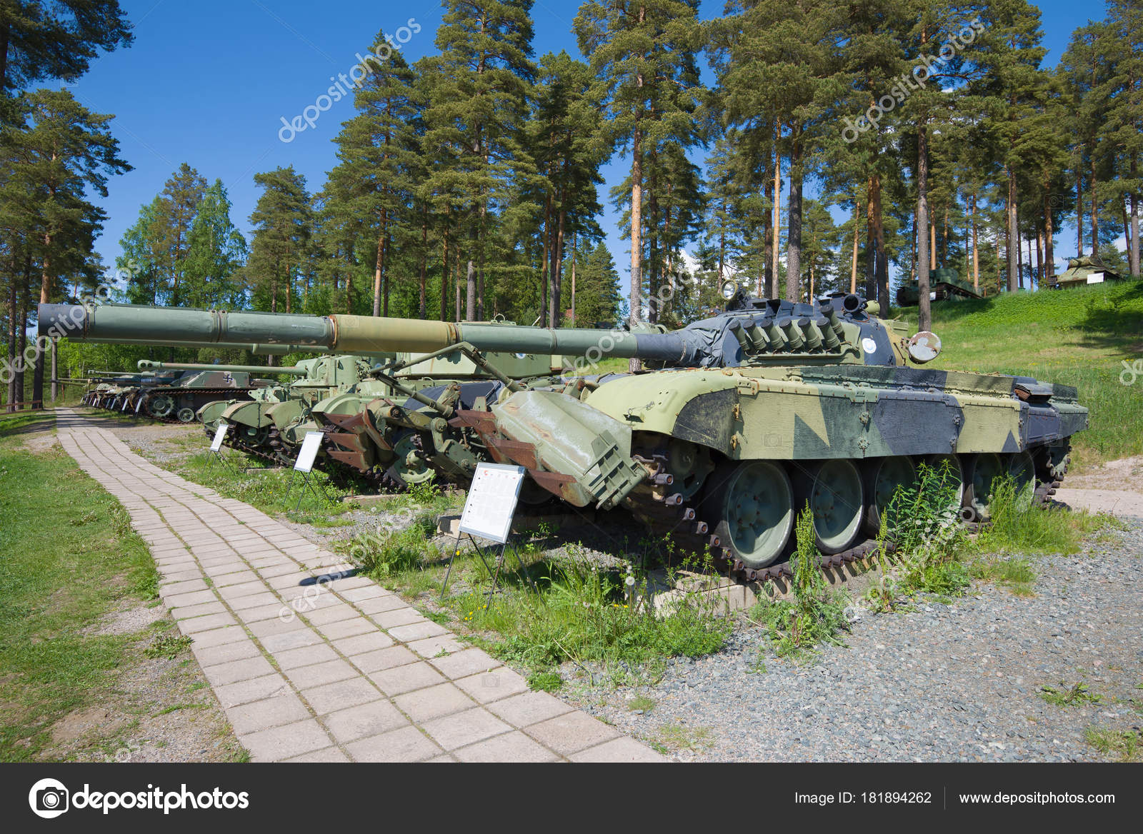 Parola Finland June 17 Soviet 72m1 Tank Mechanical Mine Trawl Stock Editorial Photo C Sikaraha Parola Finland June 17 Soviet 72m1 Tank Mechanical Mine Trawl Stock Editorial Photo C Sikaraha