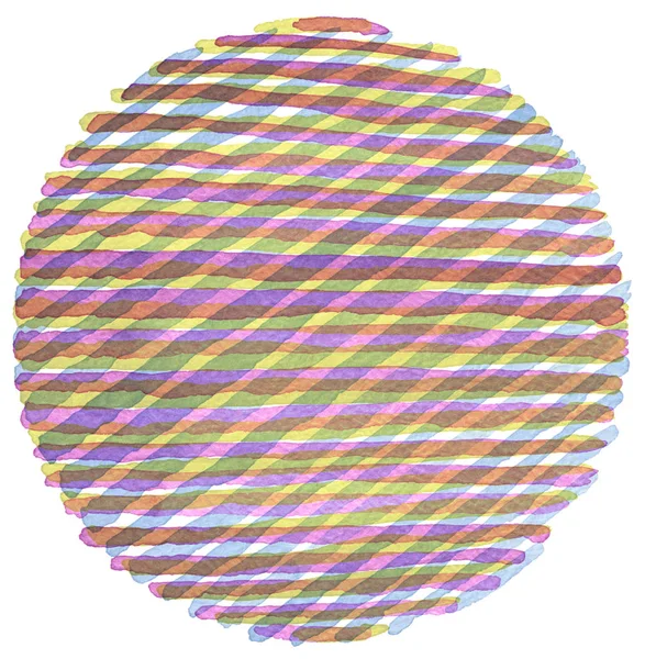 Акварель круга окрашены фона. Текстурная бумага . — стоковое фото