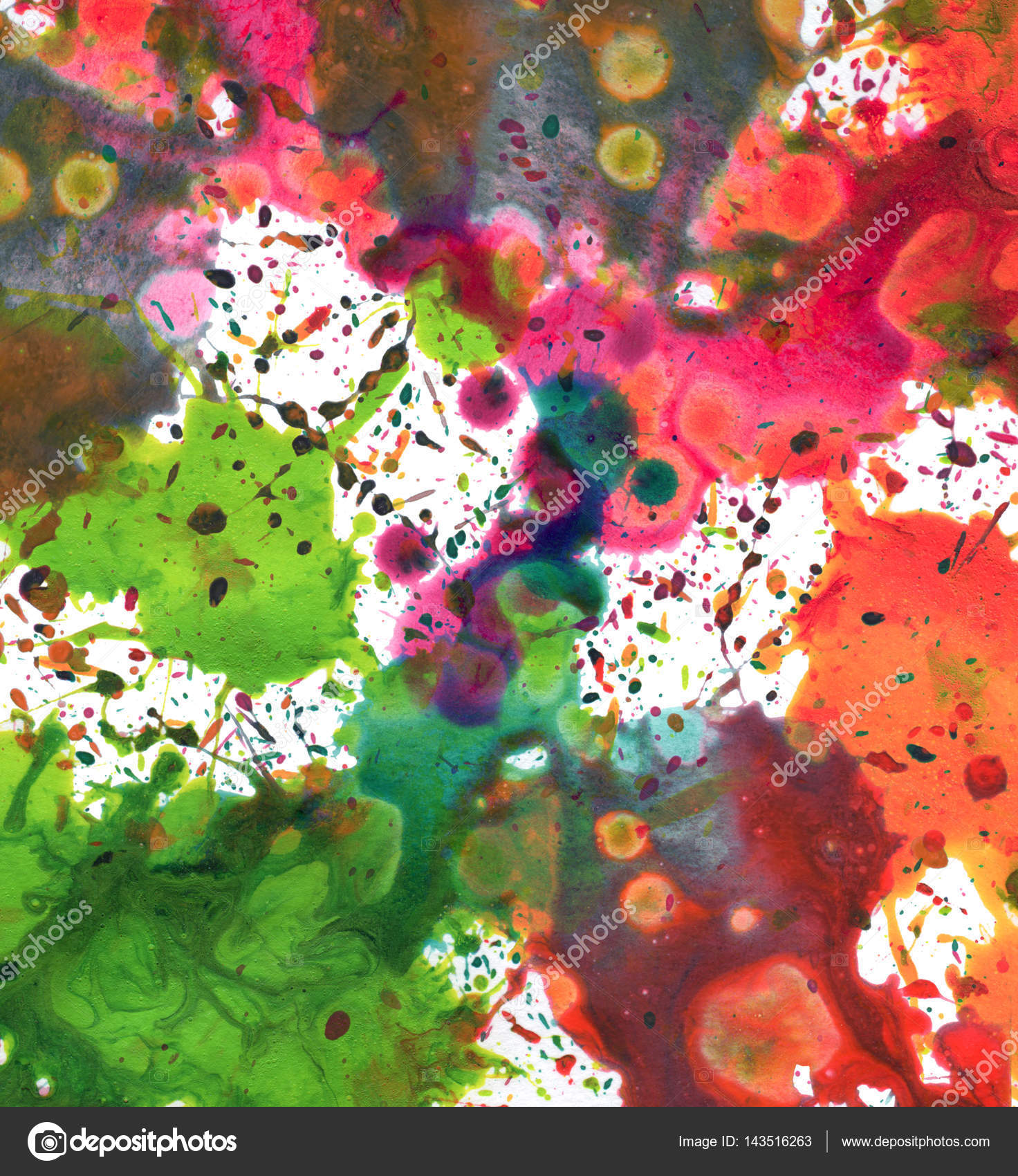 Abstract watercolor painting blot background Stock Photo by ©Tihon6