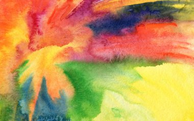 Akrilik ve sulu boya boyalı arka plan.