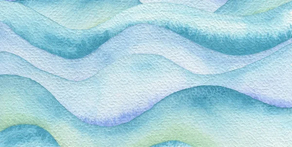 Abstract wave watercolor painted background. Paper texture. — Stock Photo, Image