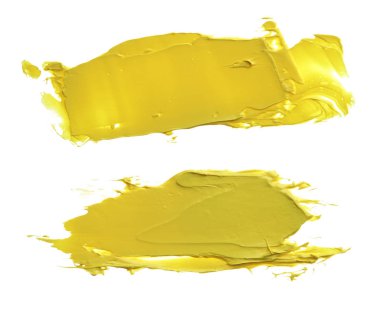 Akrilik renk fırça darbeleri lekesi topluluğu.