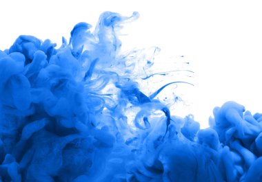 Akrilik renkler ve mürekkep su. arka plan.