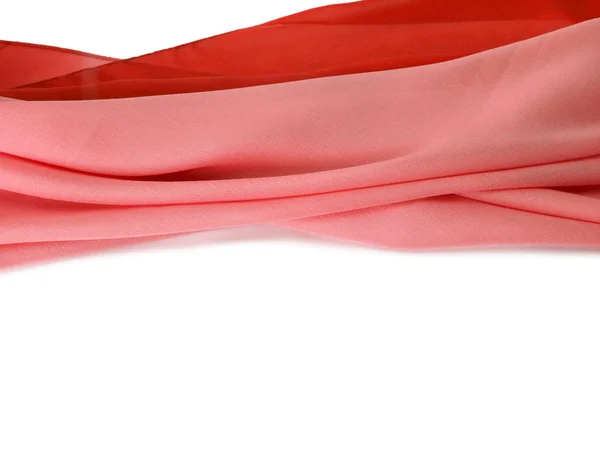 Fond en tissu de soie rouge — Photo
