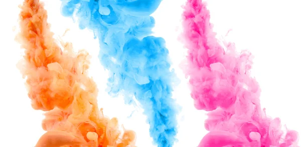 Acrylic colors and ink in water. Abstract background. — Stock Photo, Image