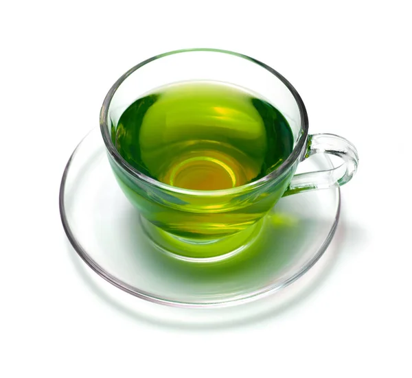 Cup with green tea — Stock Photo, Image