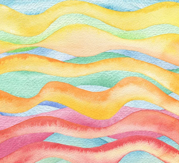 Abstract wave watercolor painted background. — Stock Photo, Image